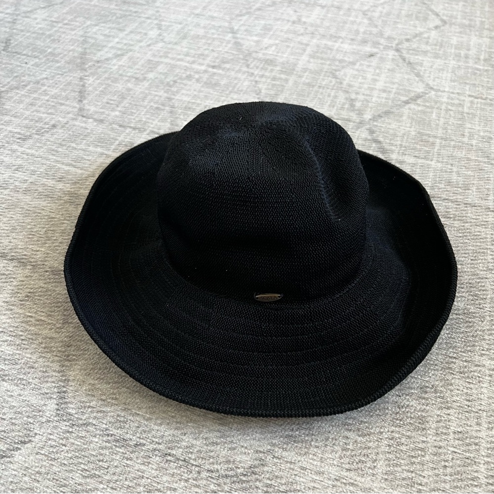 Vintage 1990s Scala Collezione Women’s Black Casual Preppy OSFM Bucket Hat